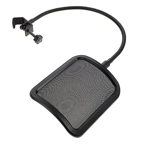 Microphone Filter Shield Sturdy Metal Mesh Windscreen Easy Install Pop Filter for Mic Podcast Accessory