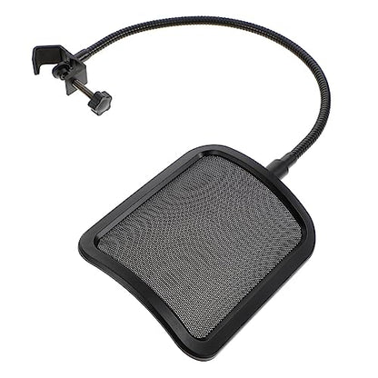 Microphone Filter Shield Sturdy Metal Mesh Windscreen Easy Install Pop Filter for Mic Podcast Accessory