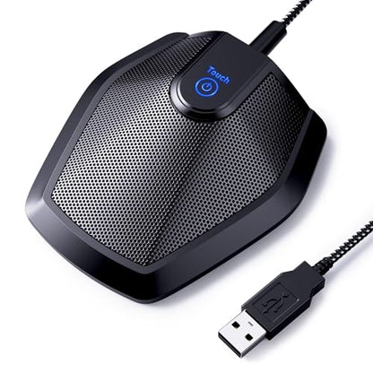 TONOR Conference USB Microphone, Omnidirectional Condenser PC Mic G11 | Condenser Mic, Compatible with 190 cm/74inch Cable, Windows and Mac, Desktop PC & Laptop for Teleconference, Court Reporter