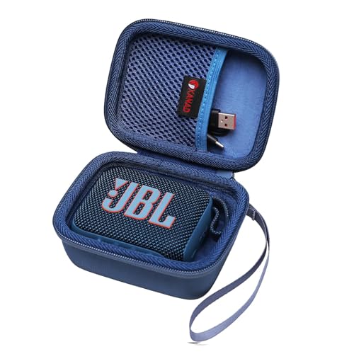 XANAD Hard Case Compatible with JBL Go 4 / GO 5 / Go 3 Ultra Speaker, Blue - color: Blue