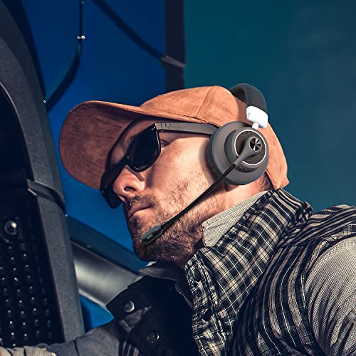 BT4500 Trucker Bluetooth Headset, Noise Cancelling Microphone | Bluetooth 5.0 Wireless Headset, Adjustable Headband Multi Device Pairing, 30 Hour Talk Time for Drivers, Work - color: BT4500