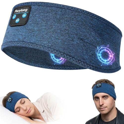 Perytong Sleep Headphones Wireless, Bluetooth Sports Headband Headphones with Ultra-Thin HD Stereo Speakers Perfect for Sleeping,Workout,Jogging,Yoga,Insomnia, Air Travel, Meditation (Deep Teal) - color: Deep Teal