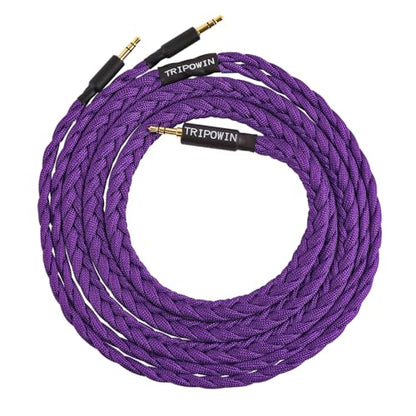 Linsoul Tripowin GranVia Upgraded OFC Headphone Replacement Cable - color: Purple, size: 1.5m
