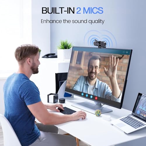 EMEET C960 1080P Webcam with Microphone, 2 Mics, 90° FOV, Computer Camera | USB Type-A & A-to-C Adapter, Fixed Focus, Plug&Play for Zoom/Teams/Facetime/YouTube/Google Meet/Switch 2 Camera, 2025 Version - style: 1080P Updated