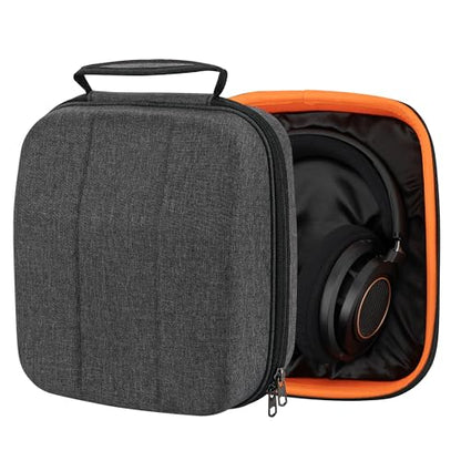 Geekria Shield Gaming Headset Case for Large-Sized Over-Ear Headphones, Replacement Hard Shell Travel Carrying Bag with Cable Storage, Compatible with Razer Kraken X, Corsair HS70, HS35