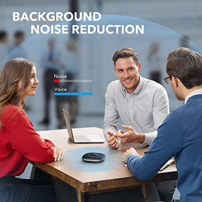 Anker PowerConf Speakerphone, Zoom Certified Conference Speaker with 6 Mics - color: Blue