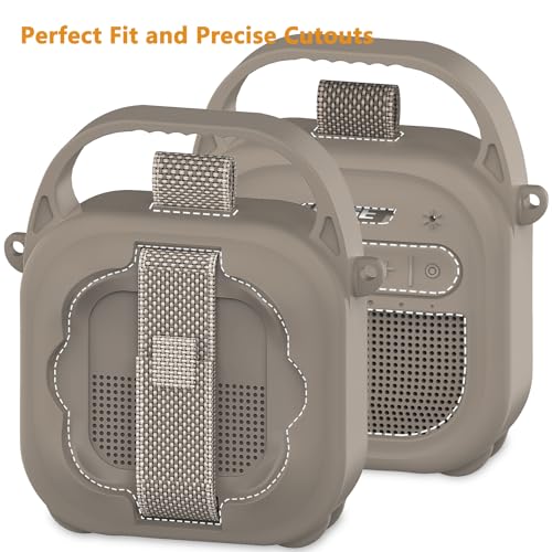 Silicone Cover Case for Bose SoundLink Micro 2 Bluetooth Speaker, Sandstone - color: Sandstone