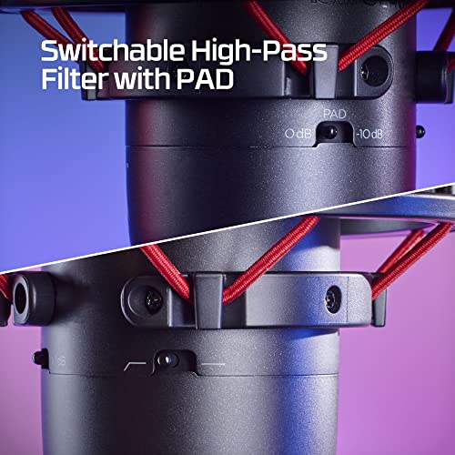 HyperX ProCast Microphone – Large Diaphragm Condenser Mic, XLR Connection