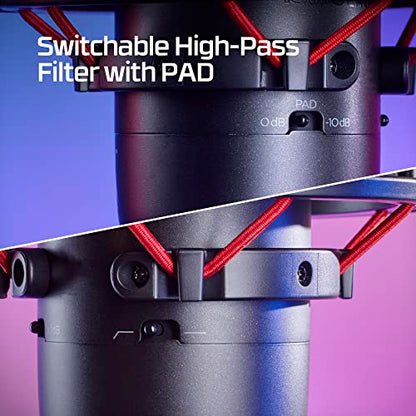 HyperX ProCast Microphone – Large Diaphragm Condenser Mic, XLR Connection
