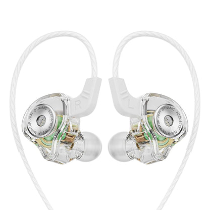 Piluyaa QKZ AK6 Ultra Wired Gaming Earbuds in-Ear Monitors Headphones MIC - color: White