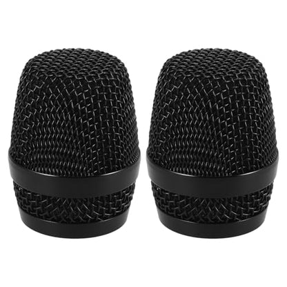2Pcs Microphone Metal Head Cap Replacement Compatible for Beyer - 666 Mesh Wireless Mic Grille Ball Head - Microphone Grille Ball for KTV - size: 6.50X5.00X5.00CM