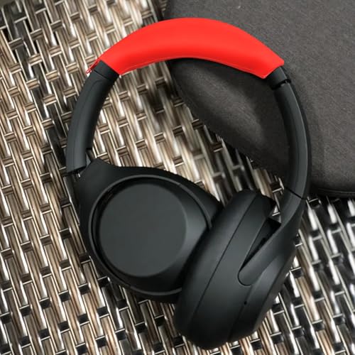 Replacement WH-1000XM4 Silicone Headband Cover Compatible with Sony WH-1000XM4, WH-1000XM3, WH-CH720N, WH-XB910N Headphones, Sweatproof & Washable Headband Cover Accessories (Red) - color: Red