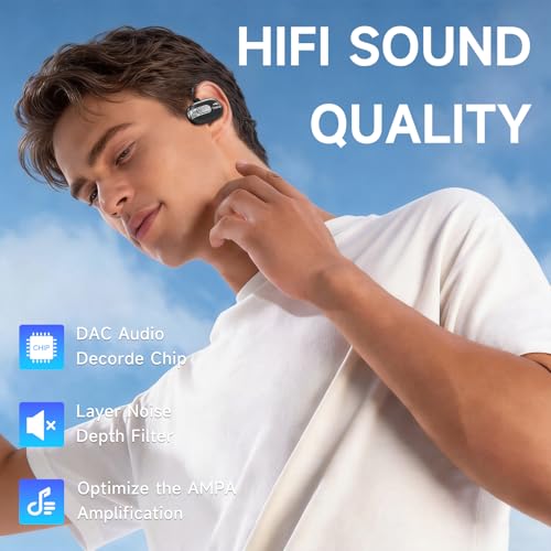 B35 New 32GB Bone Conduction Swimming Headphones, IP68 Waterproof, Bluetooth & MP3 Player, Open Ear Underwater Headphones Swimming with Mic & Stable Connection, Secure Fit, For Running Cycling Workout