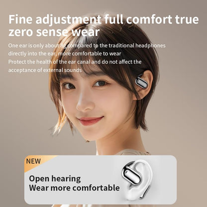 Q16 PRO Wireless Translation Earbuds with 70 Hour Bluetooth 5.4 Sports, Open wear, Wireless Bluetooth Smart Touch Screen, Ear Cup Earbuds with Ear Hooks, IPX5 Waterproof (White+Silver) - color: White, Silver