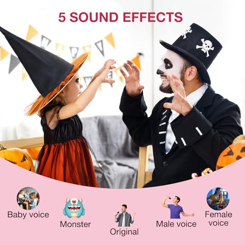 Karaoke Machine for Kids, Portable Bluetooth Speaker with Wireless Microphone & LED Lights, Magic Voice Effects, for Girls Christmas Home Party (Baby Pink) - color: Baby Pink
