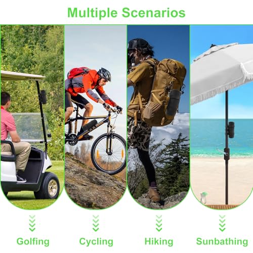 vhbw XL Portable Bike/Bicycle Speaker Mount for JBL Flip 5/6 Mount – Speaker Strap Holder for JBL Charge 4/5/6, Anker Soundcore 2/3, UE Boom 3 (XL Size)