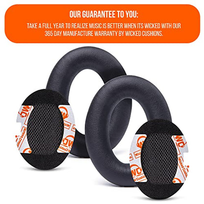 WC PadZ QC15 - Replacement Ear Pads for Bose QuietComfort 15 | Made by Wicked Cushions | Also fits QC25, QC2, AE2, AE2i & AE2W. Supreme Comfort, Extra Durable | PU Leather