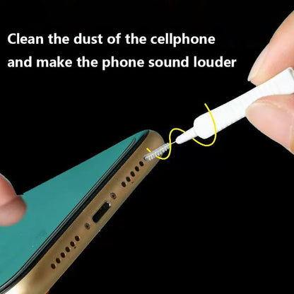 Charge Port Cleaning Tool Kit for iPhone 16 Pro Max, Anti-Clogging Mini Brushes Cleaner Compatible with AirPods 4, Tablet Camera ETC -10 Pack