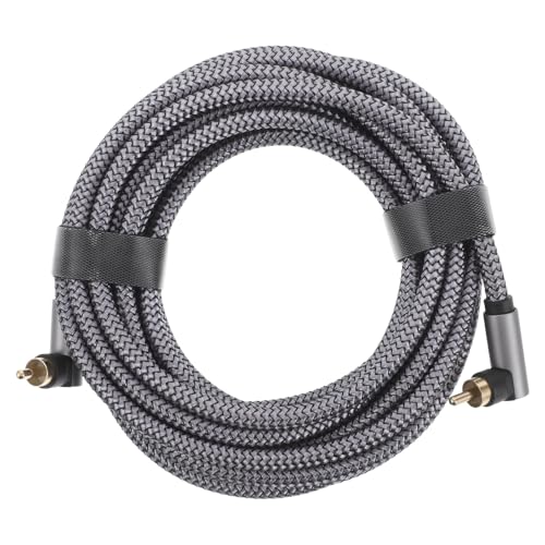 BESPORTBLE 5m Digital Coaxial Audio Cable with Dual Cord Gold-Plated Connectors for Home Theater Amplifiers and Television Accessories