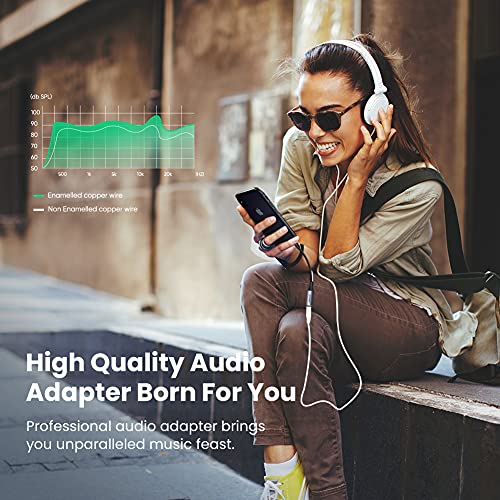 UGREEN Headphone Adapter for iPhone Lightning to 3.5mm MFi Certified, Grey | Apple MFi Certified Aux Jack Dongle Cable, Compatible with iPhone 14 Pro Max/14 Plus/13 12 11 Pro Max/SE/XS, Aluminum Shell - color: Grey