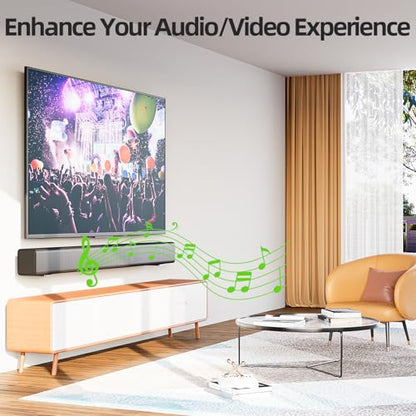 USX MOUNT Soundbar Mount for Samsung, Sony, LG, Vizio, Bose, Onn & More Sound Bar Mounts-Universal Soundbar Mounting Bracket Under TV, Floating Speaker Wall Mount 1 Pair Soundbar Shelf - size: Soundbar Mount up to 30 lbs