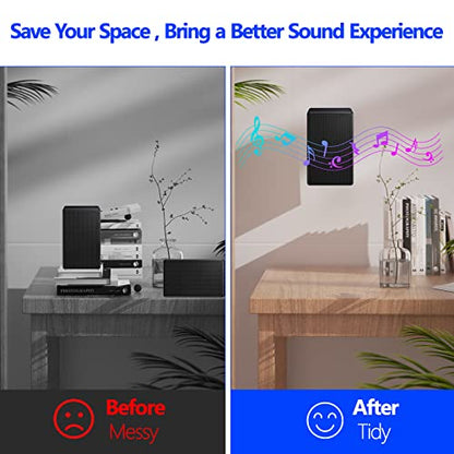 Aiweiwa Speaker Wall Mount for Samsung 9500S Ceiling Speaker Mount Bracket - Tilt and Swivel Adjustable Rear Speakers Mounting Bracket for Samsung SWA-9500S/ZA