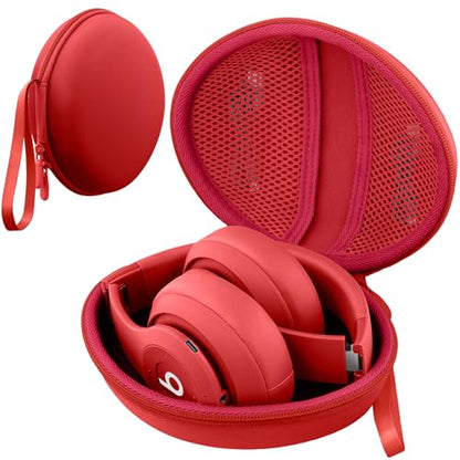 for Beats Studio Pro/Studio3/Solo4/Solo3 Headphones Hard Case, Red - color: Red Case