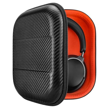 Geekria Shield Headphones Case for Lay Flat Over-Ear Headphones, Replacement Hard Shell Travel Carrying Bag, Compatible with Bose QC Ultra II, B&O Beoplay H95, Sony WH-CH520 and More (Black)
