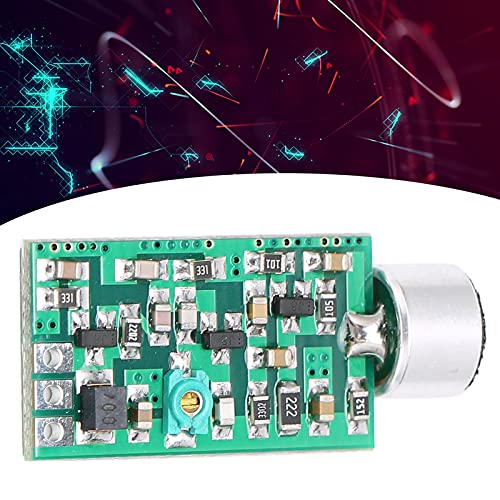 FM Transmitter Wireless Microphone Module, Mini Audio Transmitter for Car Bluetooth Receiver, Wireless Audio Emission Core Board 0.7-9V Compatible with Smartphone