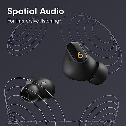 Beats Studio Buds + True Wireless Noise Cancelling Earbuds - Black/Gold (Renewed) - color: Black
