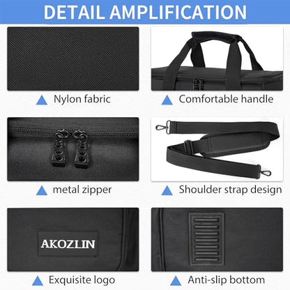 AKOZLIN Padded Mixer Gig Bag DJ Controller Travel Shoulder Bag Case 13"X13"X5.5"Fit For MG06, AG03, MG10X, Mix8, ProFX8 and More Equipment - size: 13"X 5.5"X13"
