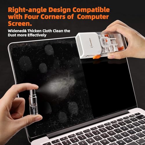 Keyboard Cleaner & Laptop Cleaning Kit for Computer Screen, White - color: White