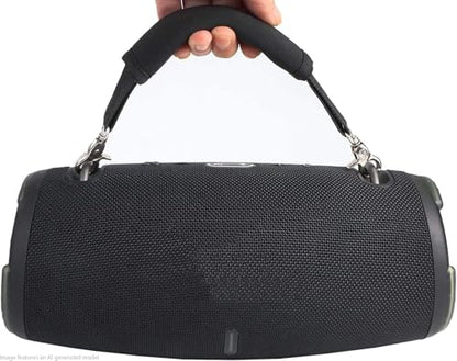Removable & Adjustable Speaker Handle Strap Compatible with JBL Xtreme 1/2/3/4, W-King X10, Zealot S67 - Replacement Carry Belt Grip for Portable Bluetooth Speakers (Black)