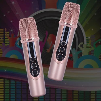 2.4G Wireless Microphone, ABS 15M Long Distance Transmission Whistling Suppression DSP Noise Reduction Chip 6.35mm 3.5mm Adapters Microphone for Outdoor Speaker (1 to 2) - size: 1 to 2