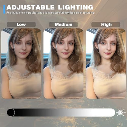 W4 2K Autofocus Webcam with Dual Mics & LED Light | , 1080P 60fps/2K 50fps, USB Streaming Camera for PC, Laptop, Switch 2, Desktop - Plug and Play - color: Black-W4 2K Autofocus
