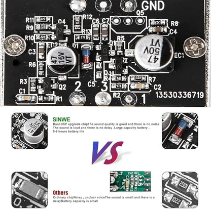 SINWE Live Sound Card Audio Mixer,Podcast Production Studio Equipment | Podcast Audio Interface with DJ Mixer Effects and Voice Changer，Prefect for Live Streaming/Podcasting/Gaming/singing