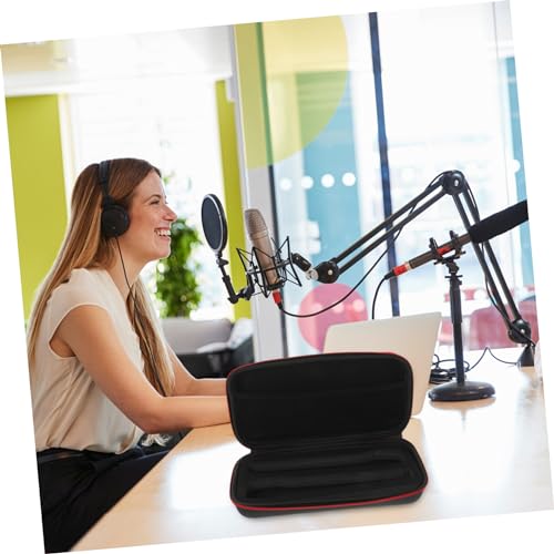 Portable Mic Storage Case with Zipper for Dual Microphone