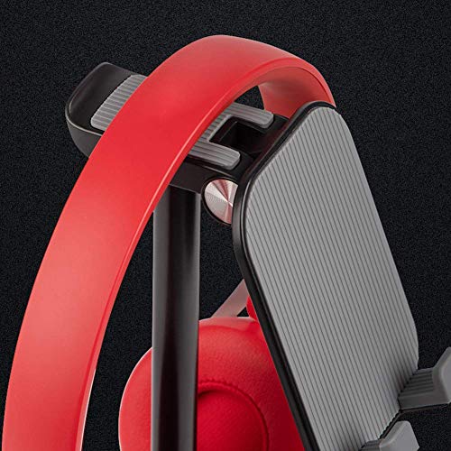 Headphone Stand Phone Holder (Black) - color: Black