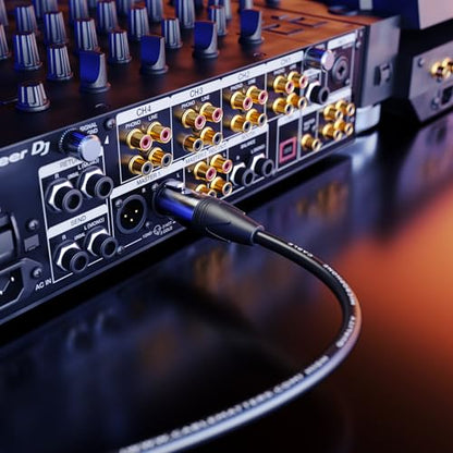 Cable Matters 2-Pack Premium XLR to XLR Cable, Microphone Cable, M-F, 20ft | Mic Cable, Male to Female, 21 AWG Oxygen-Free Copper (OFC), Black - size: 20 Feet