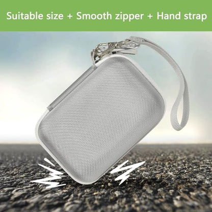 Speaker Case for JBL Go 5/4/3, Case Only | Hard Case, Mesh Pocket for Charging Cable, Compact Travel Carry, Speaker Not Included, Gray - color: Grey