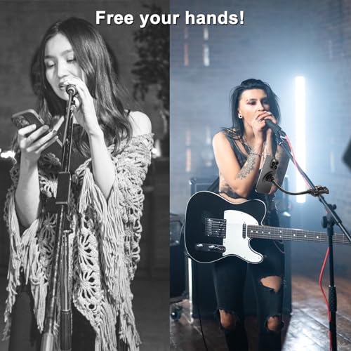 JCWINY for Magsafe Mic Stand Phone Holder, Flexible Phone Holder for Microphone Stands Super Magnets iPhone Mic Stand Holder Music Stands Phone Mount for iPhone 15 14 13 12 Pro Max Plus Max Mini - style: Magnetic