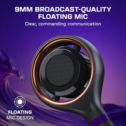 Turtle Beach Stealth Pro II Wireless Multiplatform Gaming Headset PC, PS5 | PlayStation, PS4, Bluetooth, Hi-Res 24-bit Audio, 60mm Dual Drivers, Dolby Atmos, Active Noise Cancellation, Black & Copper