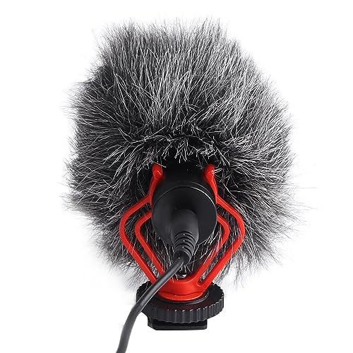 Directional Microphone, Universal External Video Microphone Noise Reduction for Smartphones for Interviews