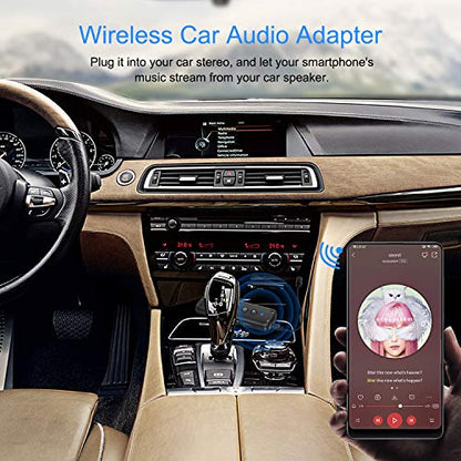 Bluetooth 5.3 Transmitter 3 in 1,Bluetooth Receiver,Wireless Adapter, Bluetooth Audio Adapter with 3.5mm AUX Stereo Output for TV, PC, car, Headset, Headphone, Earphone, Earbud