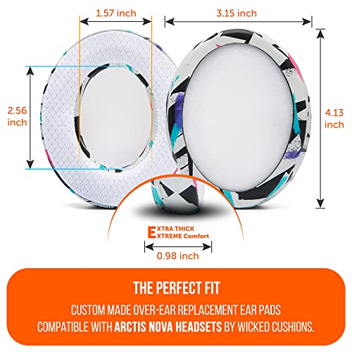 WC Mod Kit Arctis Nova 7 - Gel Earpads, Headband & Side Plates - color: 90's White