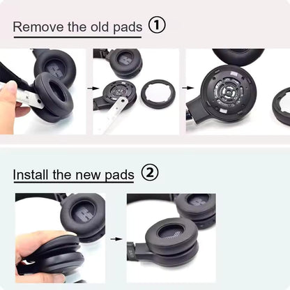 Live 400 BT Earpads - live400 Replacement Ear Pads Cover Cushions Foam Compatible with JBL Live 400BT On-Ear Wireless Headphones,High-Density Noise Cancelling Foam,Softer Leather - Black