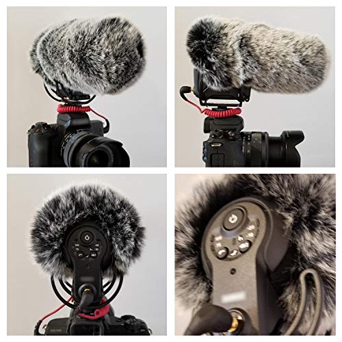 SUNMON Mic Furry Windscreen, VMP+ Deadcat Windshield Compatible with Rode VideoMic Pro+ Plus Camera Microphone - color: Video Mic Pro+