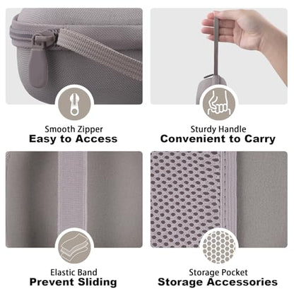 Aenllosi Case for Bose SoundLink Micro 2nd Gen Speaker, Sandstone | EVA case construction, Water-resistant design, Dust-resistant design, Protective case only - color: Sandstone, style: Hard Case for Bose SoundLink Micro 2nd Gen