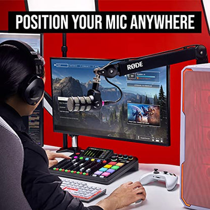 RØDE PSA1+ Professional Studio Boom Arm with Spring Damping, Black - color: Black, style: PSA1+