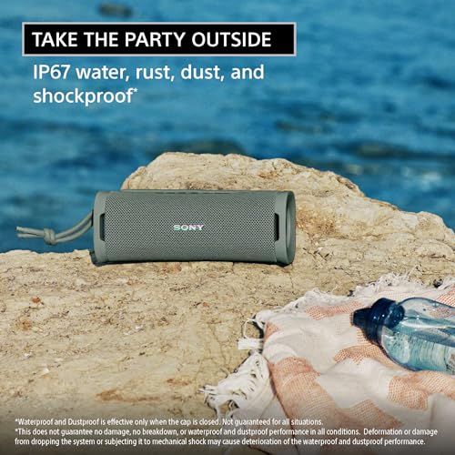 Sony ULT Field 1 Wireless Bluetooth Portable Waterproof Speaker, Orange | 12 Hr Battery, IP67 Rated Waterproof, Dustproof, Shockproof Rustproof, Detachable Strap, Hands-free Calling, Enhanced Bass - color: Orange, style: ULT Field 1